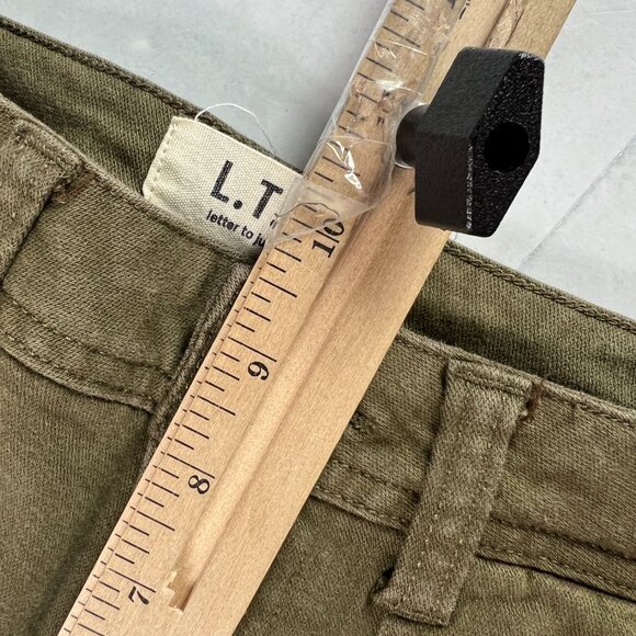 LTJ Letter To Juliet Pants Women's 25x25* Mid Rise Jogger Green Faded Tag XS - Picture 15 of 16